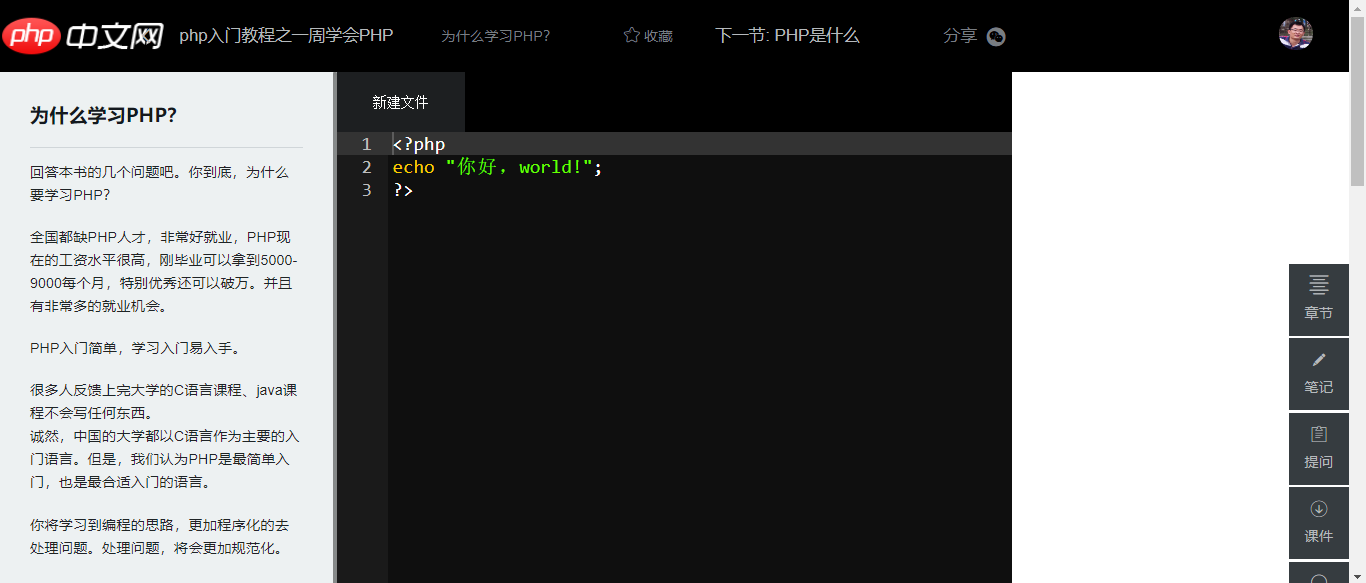 PHP圖文，代碼提交右邊沒(méi)有結(jié)果，是我哪里配置有問(wèn)題嗎？