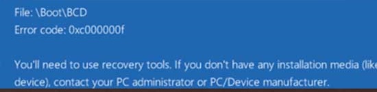 Win10藍屏winload.efi 0xc000000f如何修復？