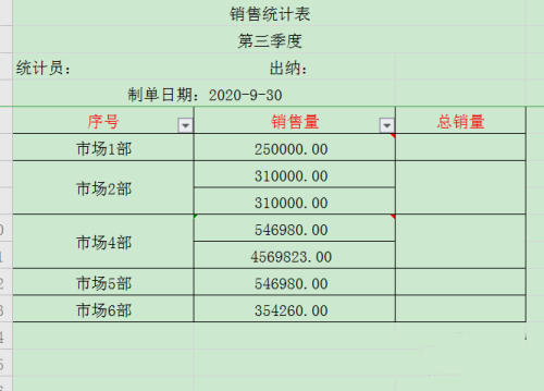 WPS怎么設(shè)置表格的不規(guī)則單元格求和？