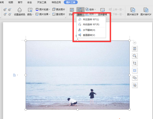 WPS中Word如何旋轉圖片？WPS中Word旋轉圖片辦法