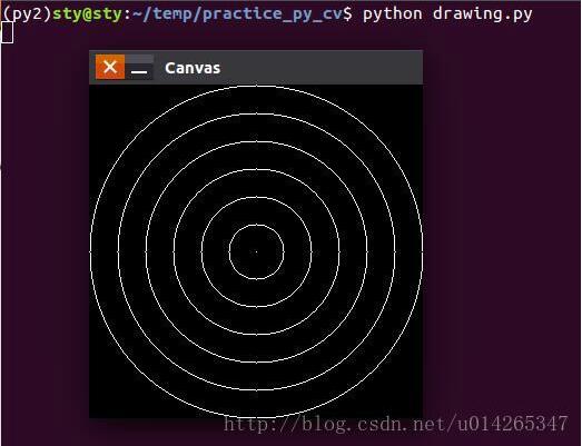 python進行OpenCV實戰之畫圖（直線、矩形、圓形）