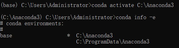 Win10系統CMD使用conda info-e命令發現環境未命名激活不了怎么辦？