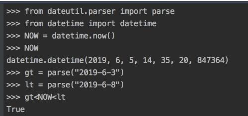 Python 判斷時間是否在時間區(qū)間內(nèi)的實例