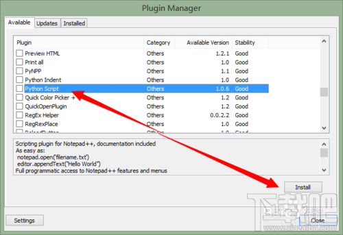 Notepad++如何安裝Python插件？Notepad++插件怎么裝？