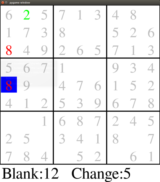 150行Python代碼實現(xiàn)帶界面的數(shù)獨游戲