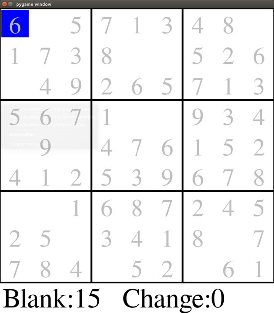 150行Python代碼實現(xiàn)帶界面的數(shù)獨游戲