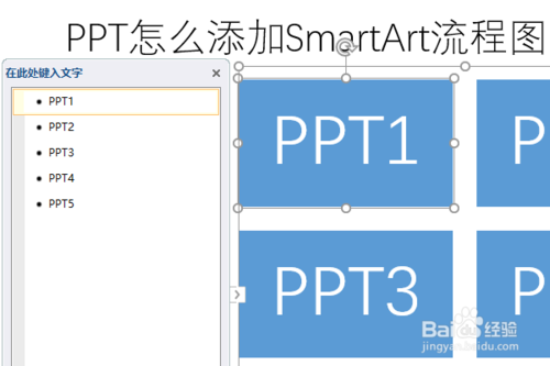 PPT如何添加SmartArt流程圖？