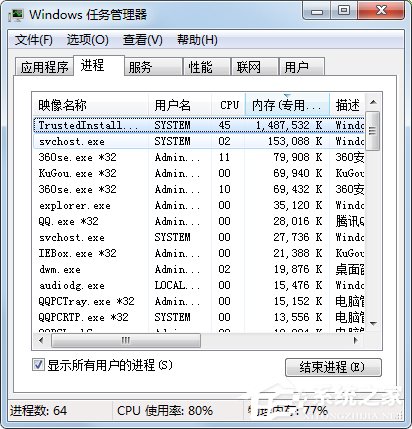Win7系統Trustedinstaller.exe占用最高怎么解決？