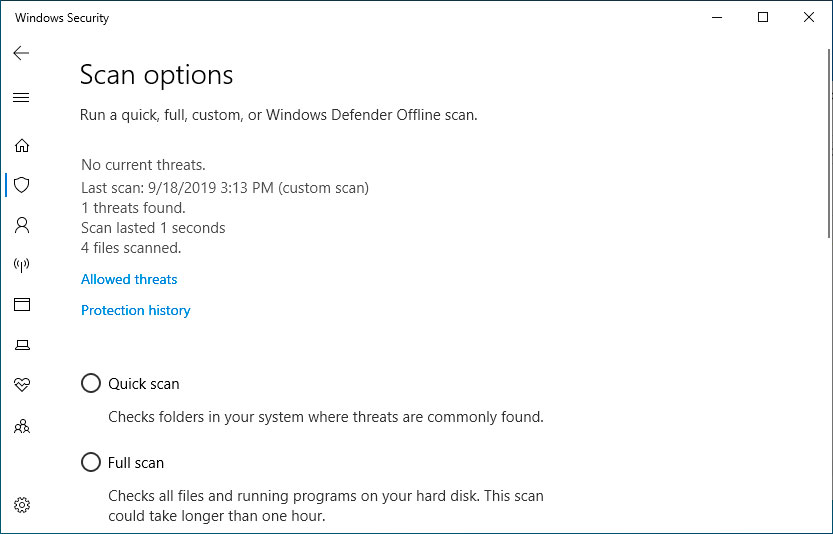 Win10怎么使用Windows Defender掃描文件夾中的惡意軟件？