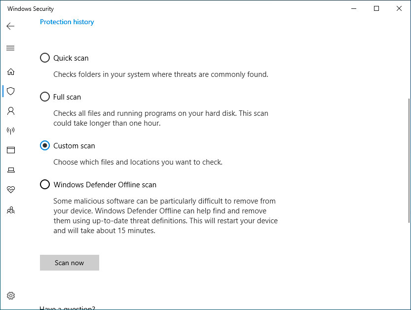 Win10怎么使用Windows Defender掃描文件夾中的惡意軟件？