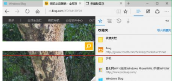 win10正式版Edge瀏覽器收藏夾到底在哪里？