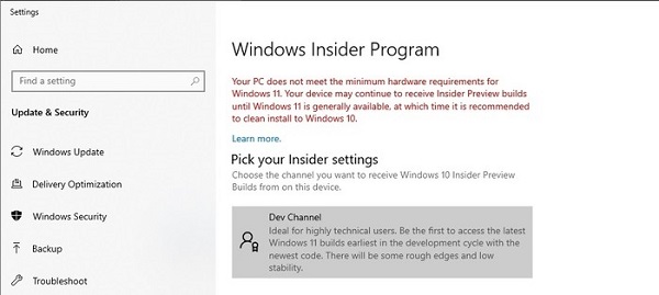 修改注冊(cè)表安裝win11的教程