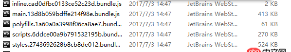javascript - angular-cli使用ng build --prod 和ng build --prod --aot 打包文件大小相同？