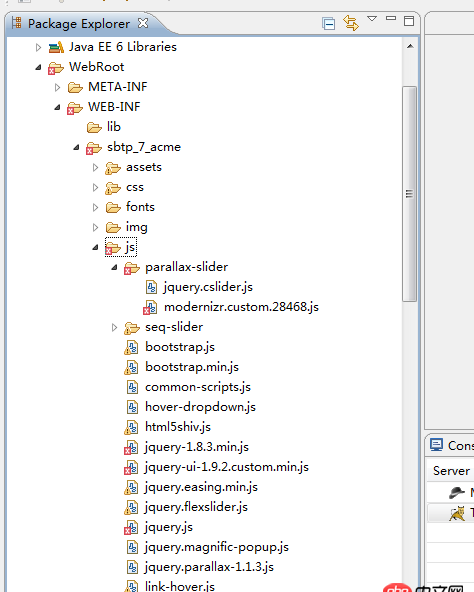 javascript - 網(wǎng)上找的bootstrap模板，復(fù)制到myeclipse之后，js為什么會(huì)報(bào)錯(cuò)？