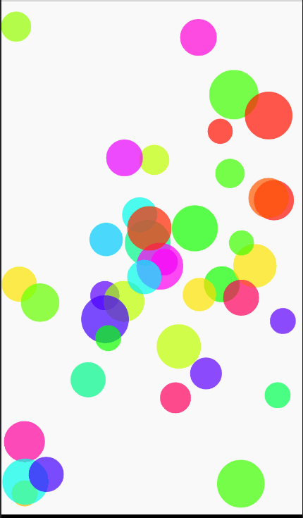 Android實(shí)現(xiàn)氣泡動畫