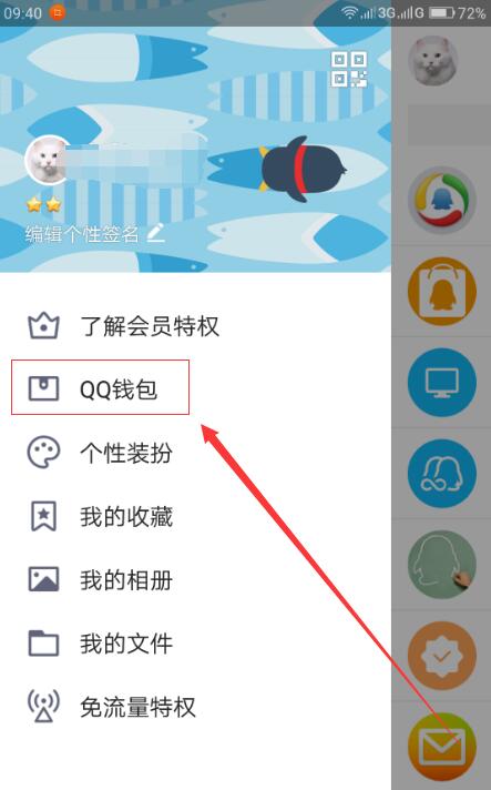 手機(jī)QQ如何找到錢(qián)包積分  手機(jī)QQ中找到錢(qián)包積分位置方法