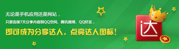 分享達人圖標怎么點亮？分享達人QQ圖標點亮方法