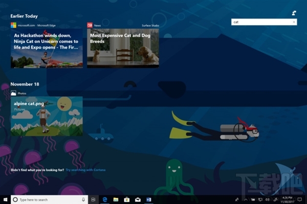 win 10 Build 17063新功能Timeline怎么樣？