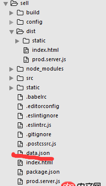 javascript - vue-clin項目，npm run build后dist文件夾，index.html無法獲取自己通過json，mock的數(shù)據(jù)