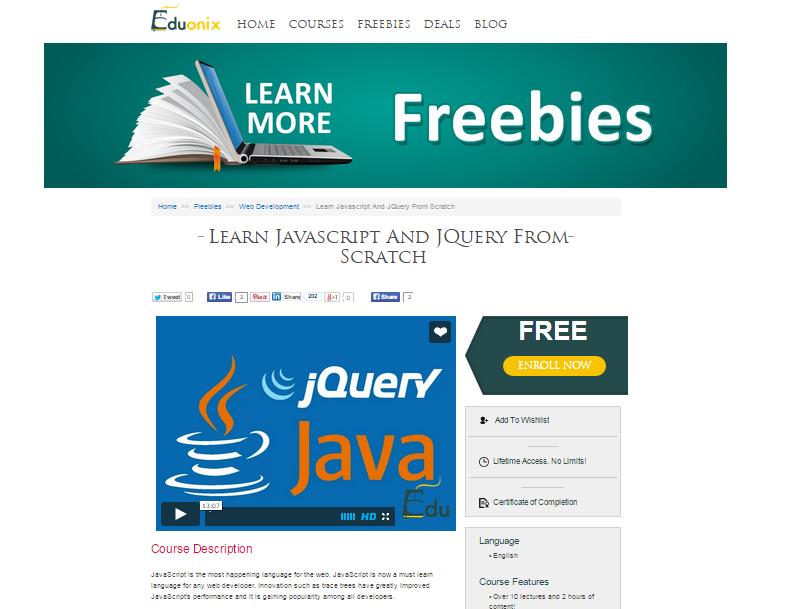 十大免費教程資源幫助新手快速學(xué)習(xí)JavaScript