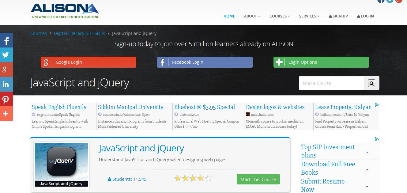 十大免費教程資源幫助新手快速學(xué)習(xí)JavaScript