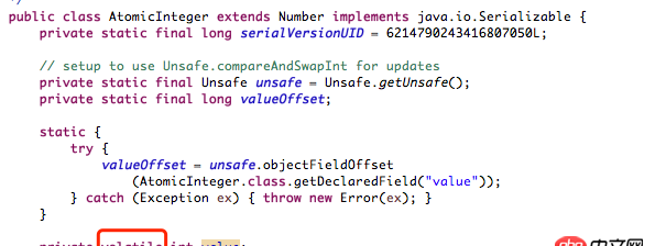 java - AtomicInteger等原子類，是不是不用volatile修飾，自帶volatile屬性？