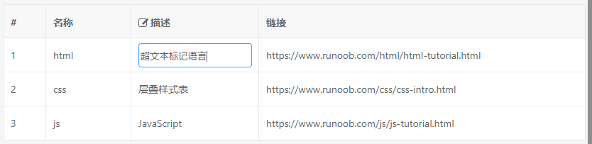 vue 中使用 vxe-table 制作可編輯表格的使用過(guò)程