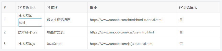 vue 中使用 vxe-table 制作可編輯表格的使用過(guò)程