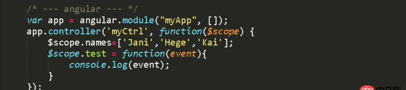 javascript - 請指條明路，angular的$event，在select中卻是undefined？