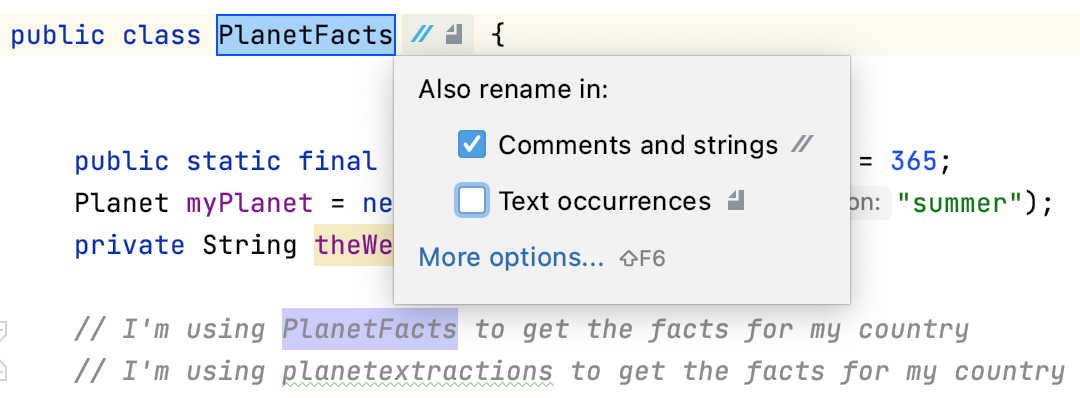 IntelliJ IDEA 2020.3通過(guò)重命名內(nèi)聯(lián)重構(gòu)代碼