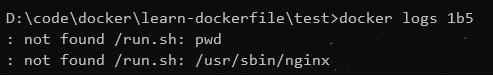 解決docker CMD/ENTRYPOINT執(zhí)行sh腳本報(bào): not found/run.sh: