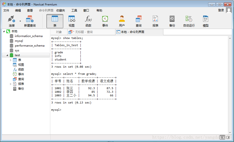 Navicat Premium操作MySQL數(shù)據(jù)庫(kù)(執(zhí)行sql語(yǔ)句)