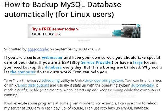 10個教程教你輕松備份MySQL數(shù)據(jù)庫