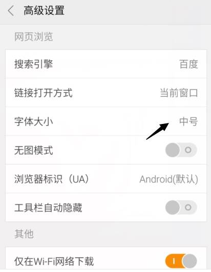 手機獵豹瀏覽器快速調(diào)節(jié)獵豹瀏覽器字體圖文教程
