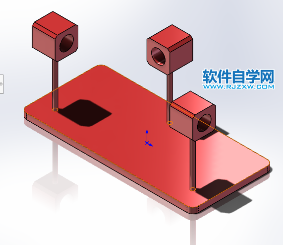反向關(guān)節(jié)機構(gòu)用SolidWorks建模并裝配