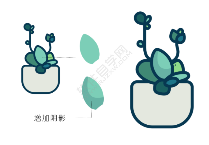 ai怎么畫(huà)多肉植物插畫(huà)