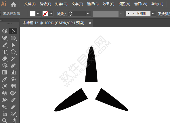 ai怎么畫風(fēng)機圖標(biāo)
