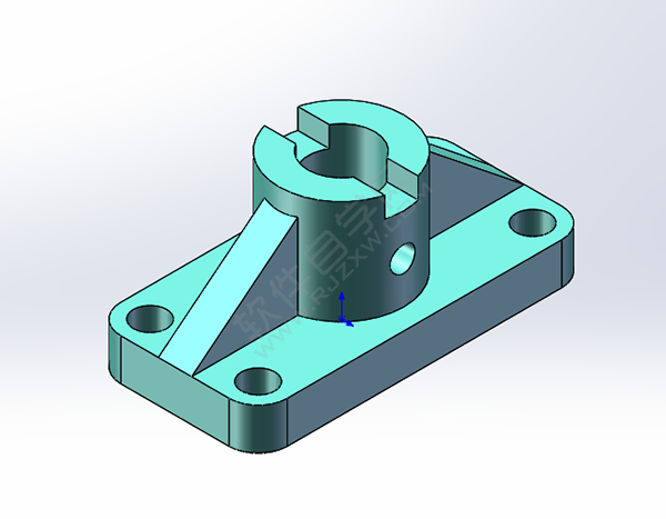 solidworks倒圓、切除與筋繪制實(shí)體