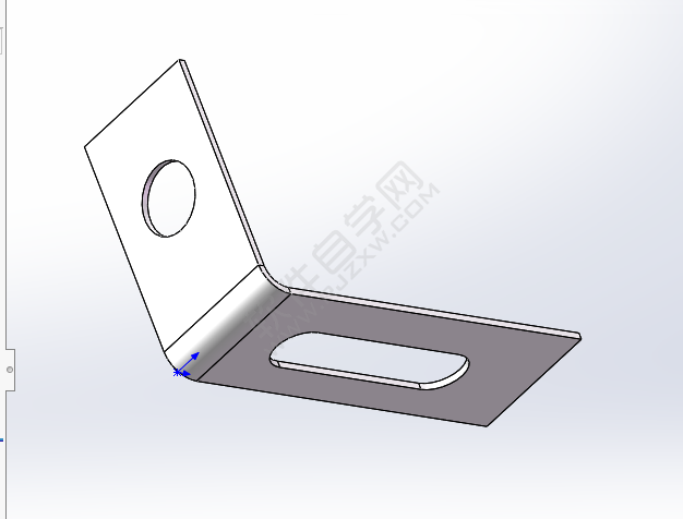 solidworks鈑金怎么加簡(jiǎn)單直孔
