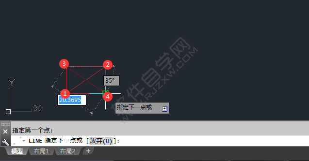 cad矩形里面一個(gè)叉怎么畫又是什么意思