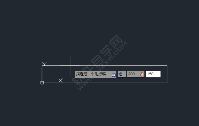 cad畫矩形從坐標(biāo)原點開始
