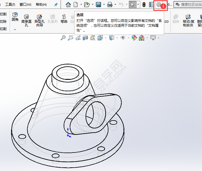 solidworks隱藏邊線顯示實(shí)線與虛線怎么改