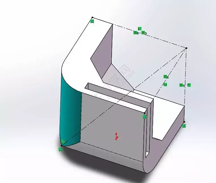 SolidWorks建模3D13-H01拉伸、圓角、倒角、基準(zhǔn)軸、鏡像