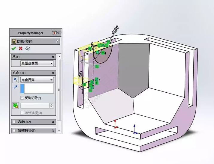 SolidWorks建模3D13-H01拉伸、圓角、倒角、基準(zhǔn)軸、鏡像