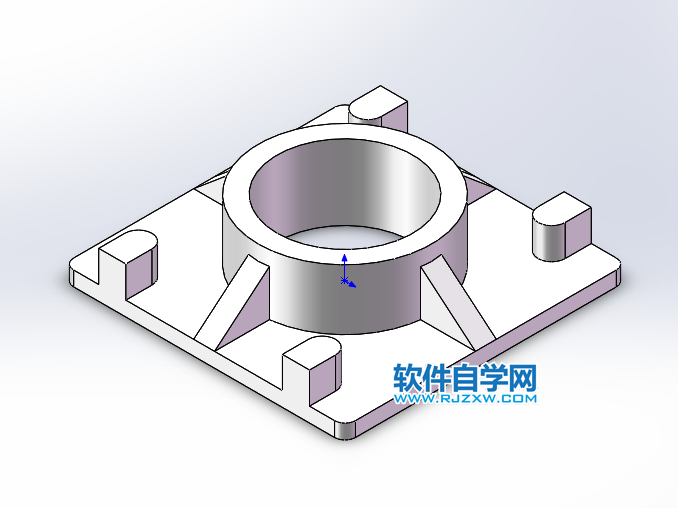 solidworks新手學習筋、陣列、拉伸練習