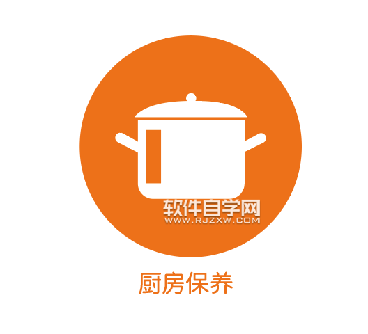 ai怎么設(shè)計廚房保養(yǎng)圖標