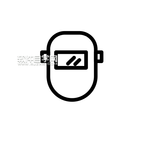 ai怎么設(shè)計(jì)電焊面具圖標(biāo)