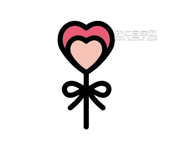 ai怎么畫(huà)一個(gè)心形棒