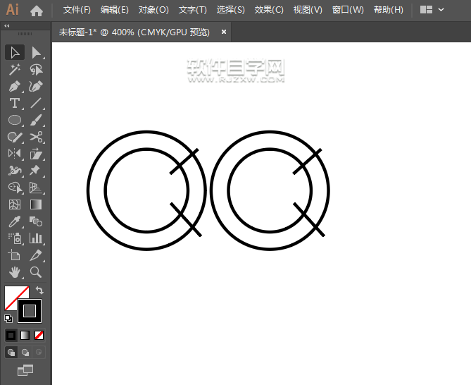 ai怎么畫(huà)一個(gè)央視圖標(biāo)