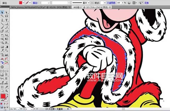 怎么用AI設(shè)計(jì)米奇國王圖案